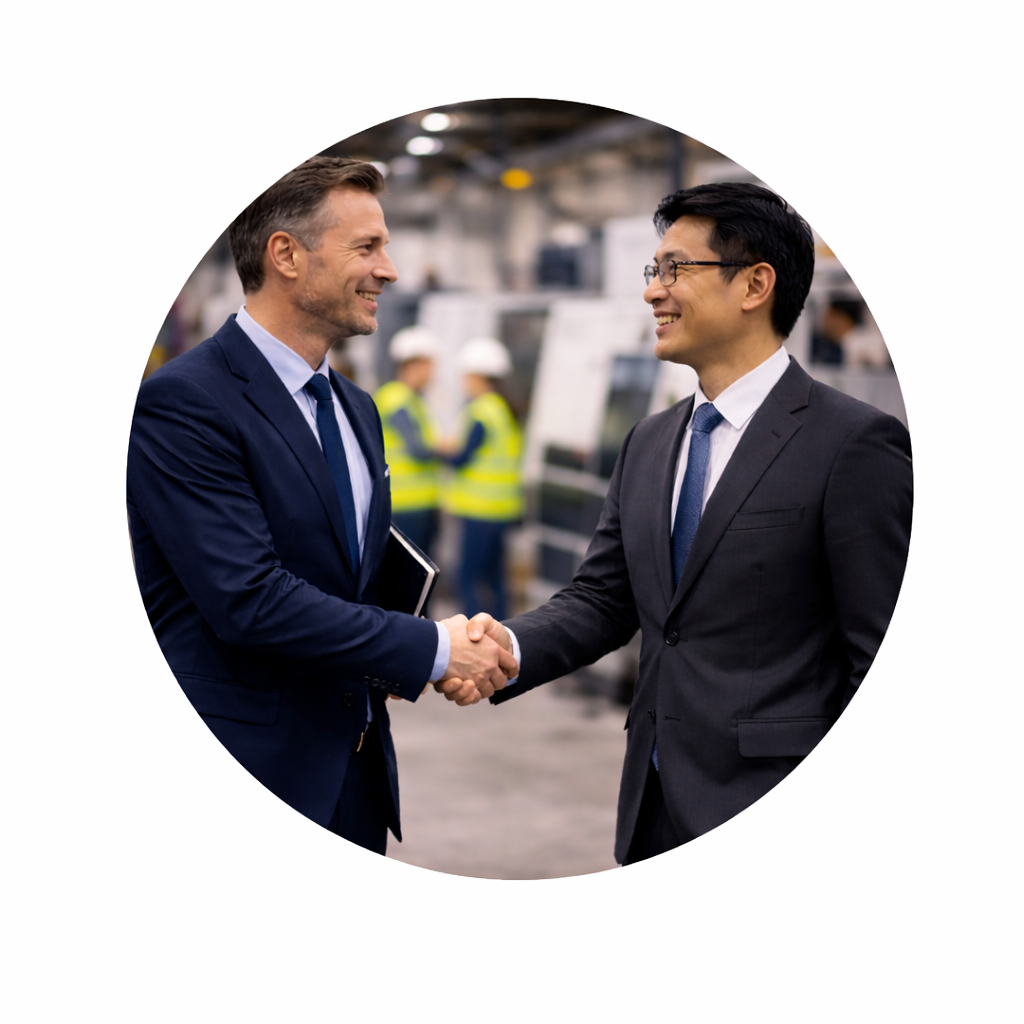 Vor Ort Prüfung sowie Abstimmung der Serienfähigkeit bei chinesischen Glasherstellern.