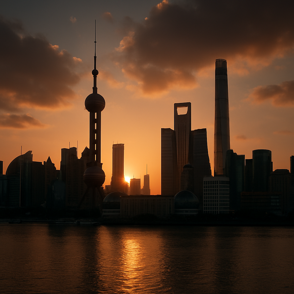 cinematic Shanghai Skyline
