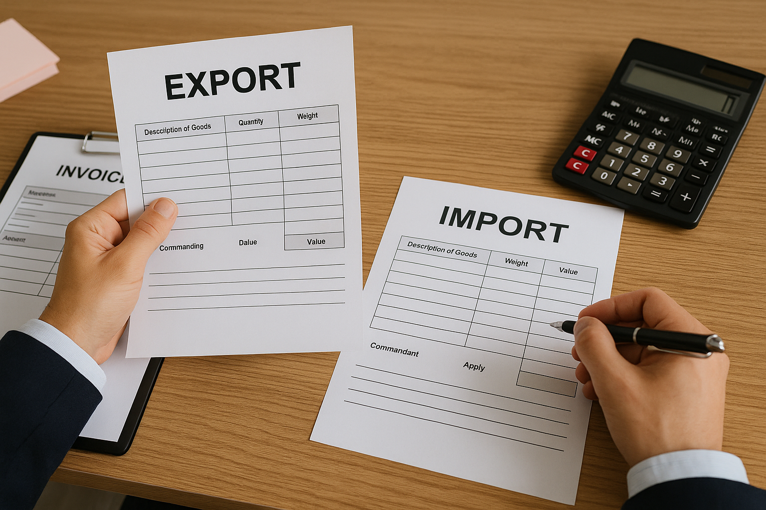 Erstellung und Prfung von Export und Importdokumenten fr die Verzollung