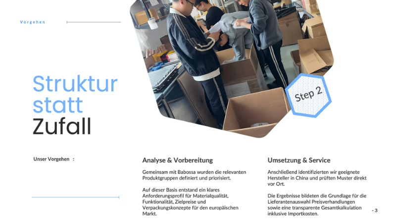 Vor Ort Prüfung und strukturierte Herstellerbewertung in China zur Absicherung von Qualität und Kosten für Babossa Grillzubehör