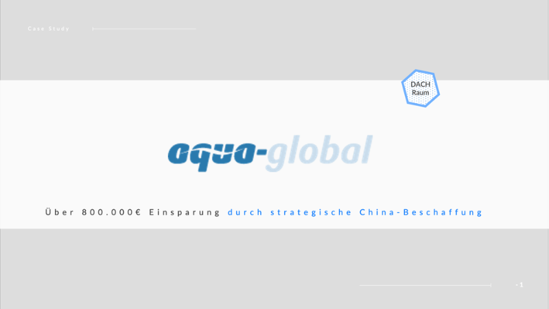 Aqua Global Fallstudie zur strategischen China Beschaffung für den DACH Raum mit Fokus auf Kostenoptimierung und sichere Lieferketten
