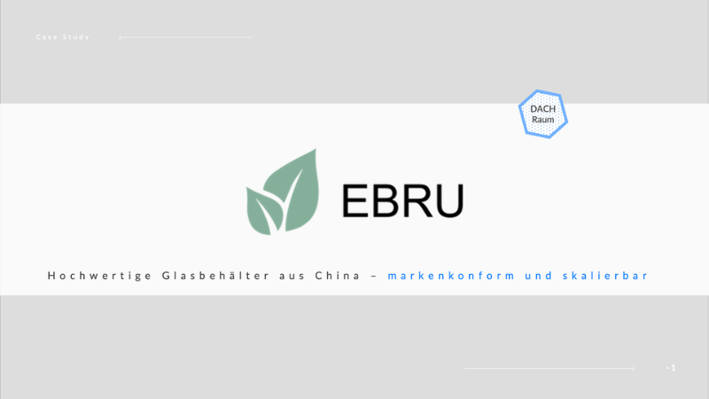 Pure Ebru Fallstudie Beschaffung hochwertiger Glasbehälter aus China für den europäischen Kosmetikmarkt